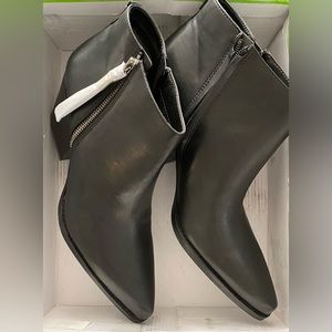 Sam Edelman Womens Western Booties Black 10